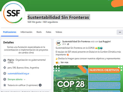 Facebook: SustentabilidadSF
