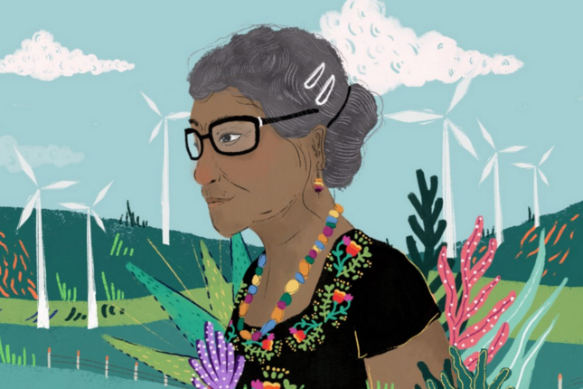 Ná Lupita, mujer de las nubes frente a las eólicas  