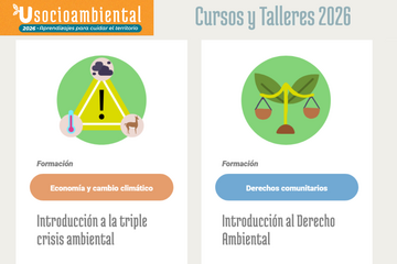 Inscripciones a la Universidad socioambiental - Serie de cursos y talleres de formación socioambiental y pedagogías comunitarias