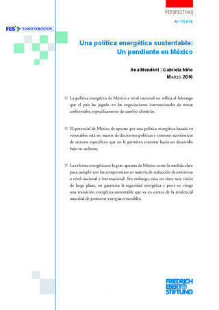 Una política energética sustentable