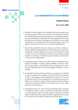 La neutralidad en la movilidad