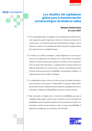 Los desafíos del capitalismo global para la transformación social-ecológica de América Latina